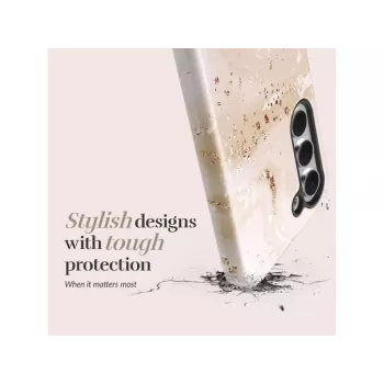 Mio Gold Marble funda trasera compatible con MagSafe para Samsung Galaxy S25 5G