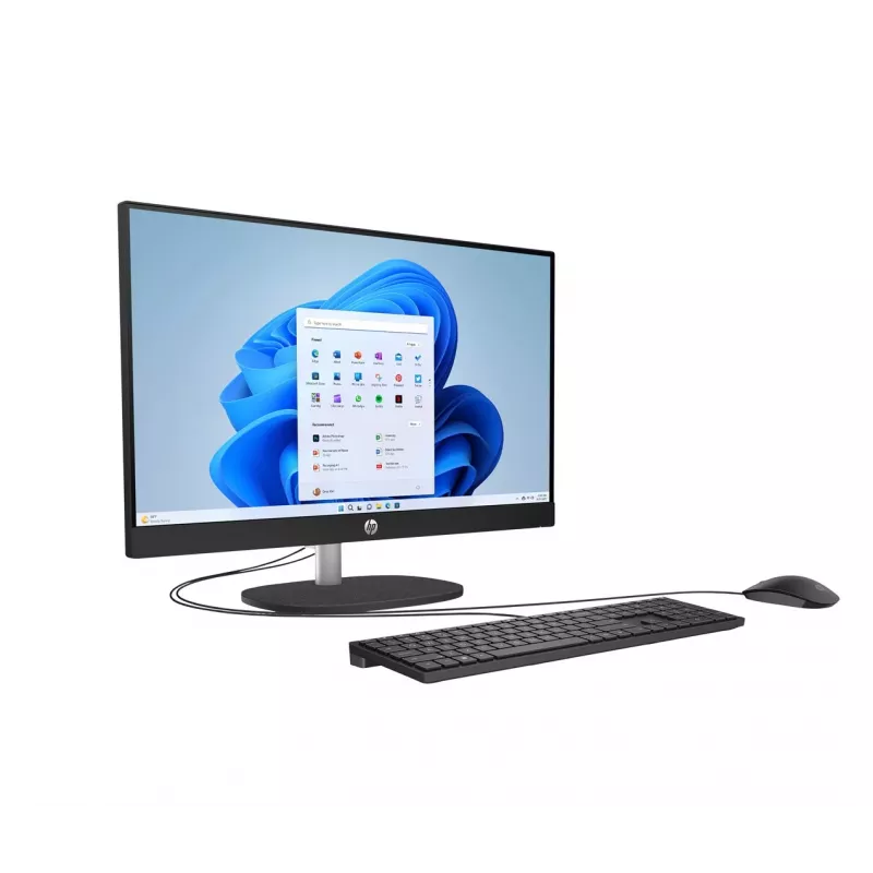 HP 24-cr0332nw PC todo en uno, AMD Ryzen 7 7730U, 23,8 pulgadas Full HD, 16 GB DDR4, 512 GB SSD, Windows 11 Home, blanco