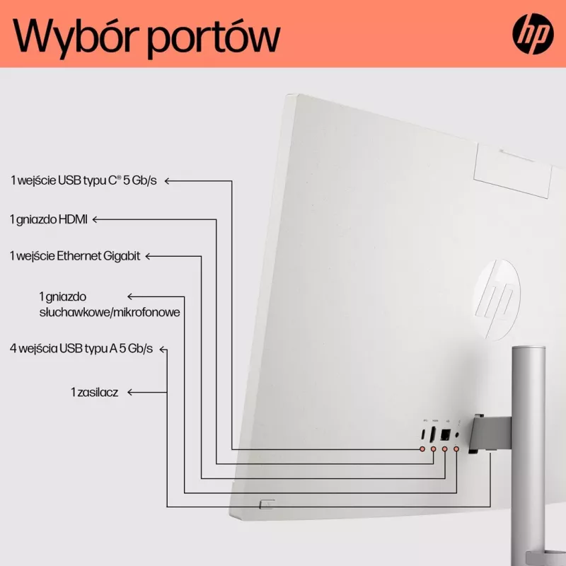 HP 24-cr0332nw PC todo en uno, AMD Ryzen 7 7730U, 23,8 pulgadas Full HD, 16 GB DDR4, 512 GB SSD, Windows 11 Home, blanco