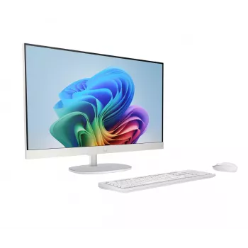 HP AiO 27-ct2004nw All-in-One PC, AMD Ryzen AI 5 330, 27 inch FHD IPS Anti-Glare, 16GB DDR5, 512GB SSD, AMD Radeon 820M, 1080p IR Webcam, Windows 11, Shell White/Light Gray, 2 años de garantía