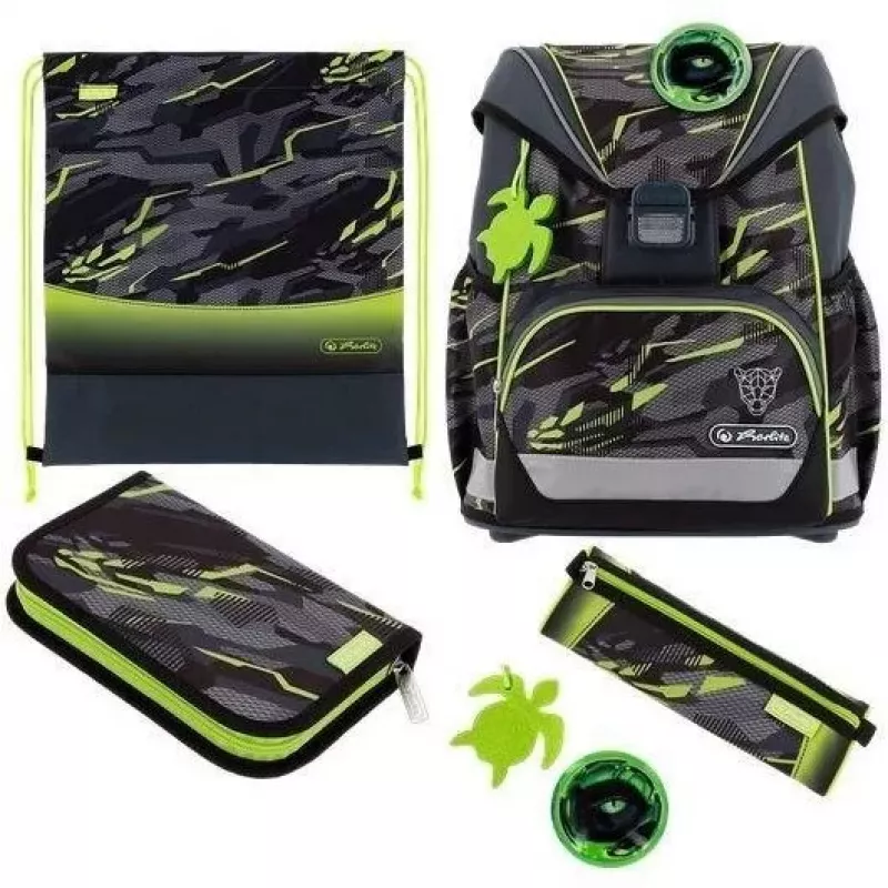Herlitz UltraLight Plus Wild Panther Set de mochila escolar