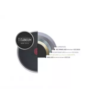 Sartén TEFAL Easy Plus 24 cm, mango fijo, negra, revestimiento antiadherente de titanio, no apta para inducción