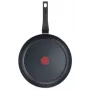 Sartén TEFAL Easy Plus 24 cm, mango fijo, negra, revestimiento antiadherente de titanio, no apta para inducción
