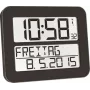 TFA TIMELINE MAX reloj de pared digital radiocontrolado 60.4512.01 negro
