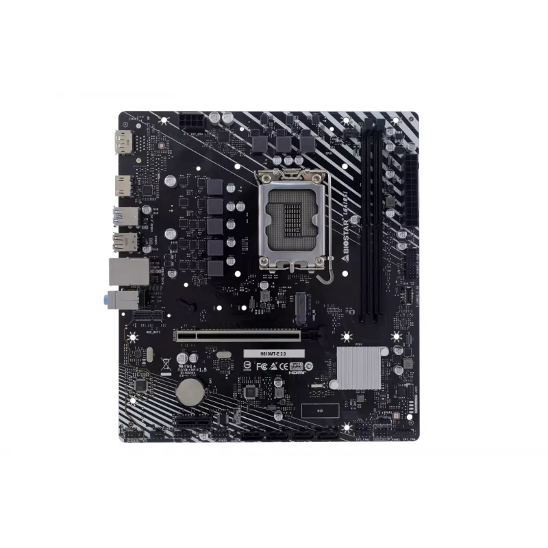 BIOSTAR H810MTE 2.0 Placa base, Intel H810, LGA 1700, DDR4, Micro ATX