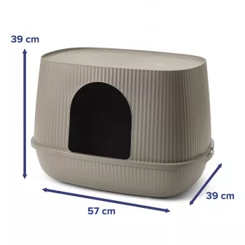 SAVIC Moona Arenero para gatos Gris 57x39x39 cm