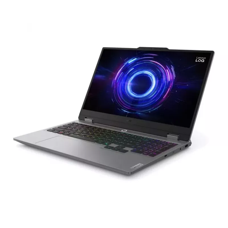 Lenovo LOQ 15IRX10 portátil gaming, i5-13450HX, 15,6" FHD IPS 144Hz, 16 GB DDR5, 512 GB SSD, GeForce RTX 5060 8GB, sin sistema operativo, Luna Grey + Lenovo Legion M300s ratón gaming RGB