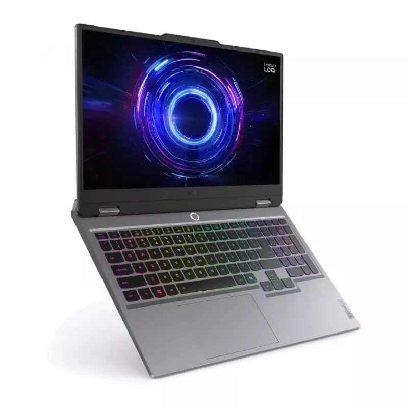 Lenovo LOQ 15IRX10 portátil gaming, i5-13450HX, 15,6" FHD IPS 144Hz, 16 GB DDR5, 512 GB SSD, GeForce RTX 5060 8GB, sin sistema operativo, Luna Grey + Lenovo Legion M300s ratón gaming RGB