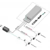 CAMSAT CDS-6IP 3PoE Switch/extensor PoE industrial, 6 puertos, 3x PoE, 10/100 Mbps, carril DIN