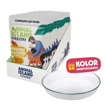 ANIMAL ISLAND NEW JELLY EVERYDAY 12x85g con plato de alimentación