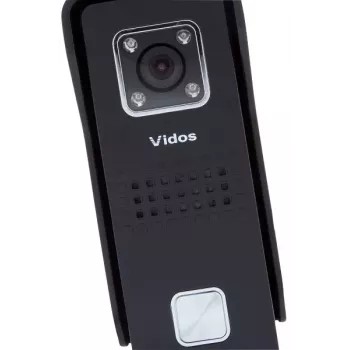 VIDOS S6B placa de calle exterior - plata/gris, 4 hilos, IP65, visión nocturna IR