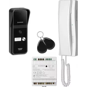 ORNO OR-DOM-BA-935ZD/W kit de videoportero de audio de 2 hilos para vivienda unifamiliar, blanco