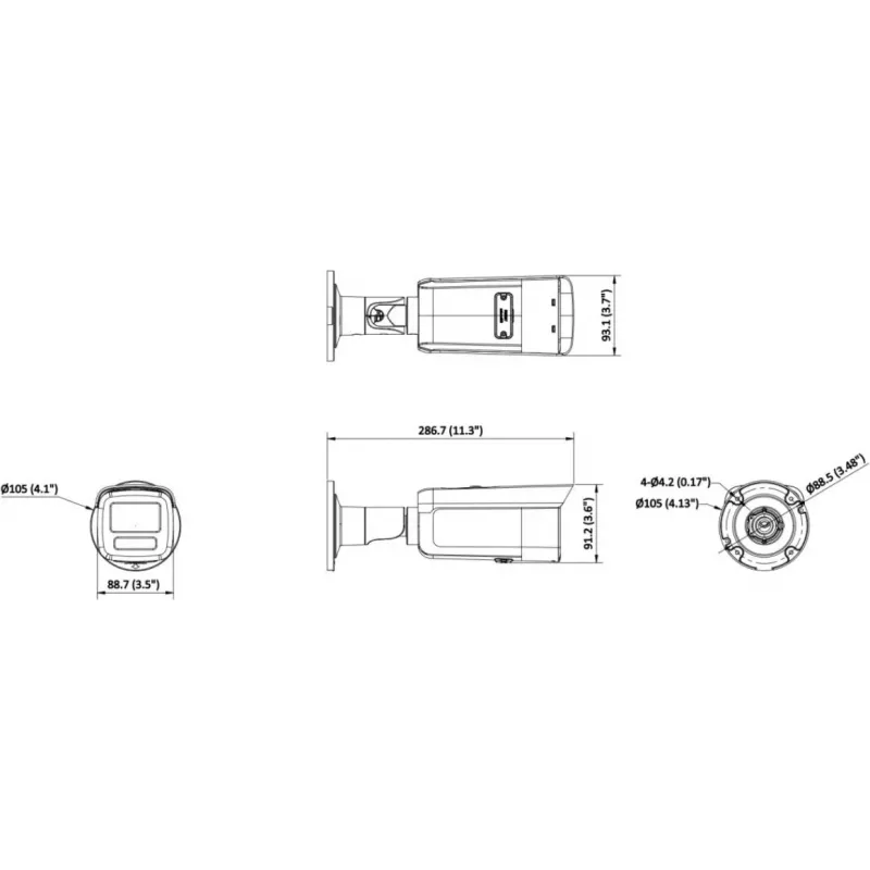 Hikvision DS-2CD2T46G2H-2I 4mm cámara IP 4MP AcuSense IR 60m