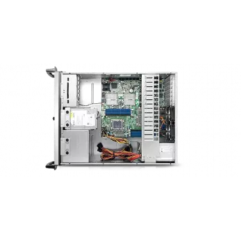 Carcasa de servidor rack 4U Chenbro RM41300-F2-USB3 - E-ATX, negro/gris, sin fuente de alimentación