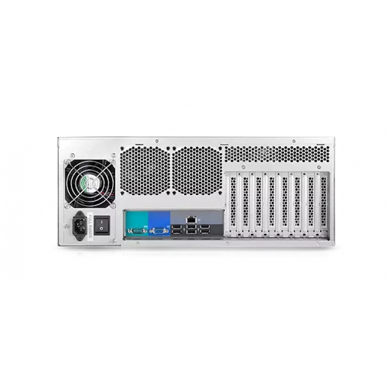 Carcasa de servidor rack 4U Chenbro RM41300-F2-USB3 - E-ATX, negro/gris, sin fuente de alimentación