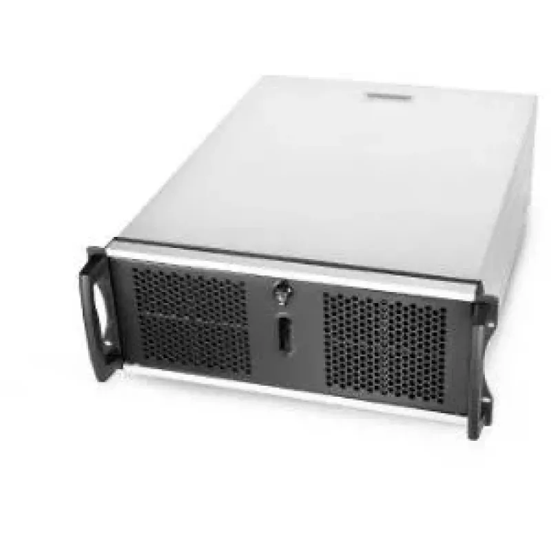 Carcasa de servidor rack 4U Chenbro RM41300-F2-USB3 - E-ATX, negro/gris, sin fuente de alimentación