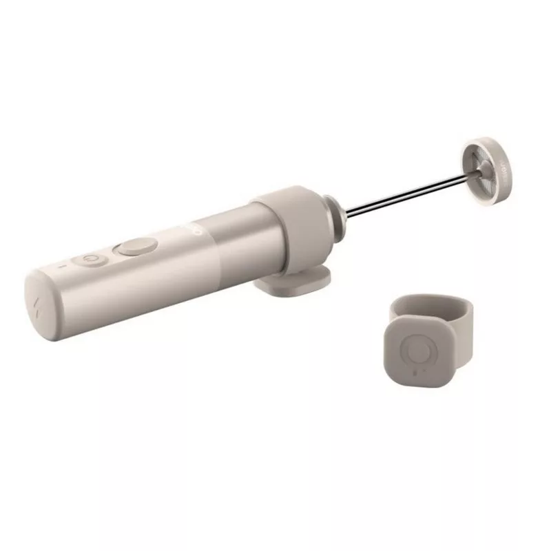 OutIn LattoGo OTMF-LG-01-SS espumador de leche de mano, plateado