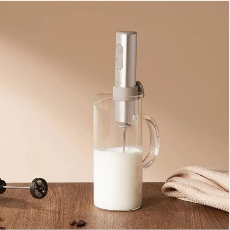 OutIn LattoGo OTMF-LG-01-SS espumador de leche de mano, plateado