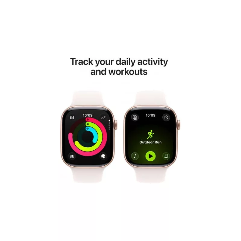 Apple Watch Series 11 GPS 42mm caja de aluminio oro rosa con correa deportiva Light Blush S/M, MEU04ET/A