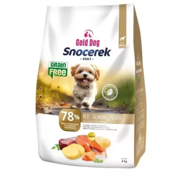 GDD Gold Dog Snocerek Grain Free Small Breeds Beef & Salmon, Potato Pienso para perros - 4 kg