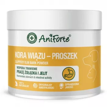 ANIFORTE Slippery Elm Bark Polvo para perros y gatos - 100g