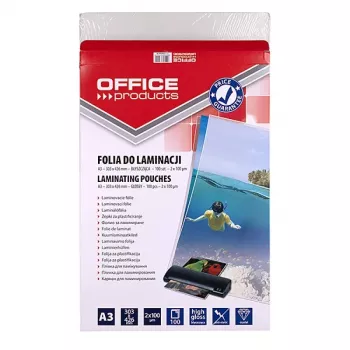 PBS OFFICE PRODUCTS Funda de laminar A3 2x100 micras brillante 100 hojas transparente