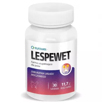 EUROWET Lespewet - Complemento alimenticio veterinario para perros - Soporte renal - 30 comprimidos