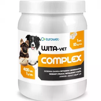 EWE EUROWET Wita-Vet Complex complemento multivitamínico y mineral para perros - 400 comprimidos
