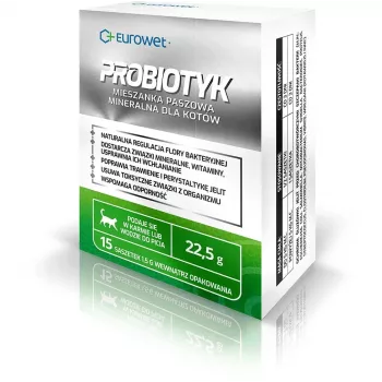 EWE EUROWET complemento alimenticio probiótico para gatos - 15 x 1,5 g sobres