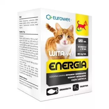 EWE EUROWET Wita-Vet Energia complemento multivitamínico y mineral para gatos - 120 comprimidos