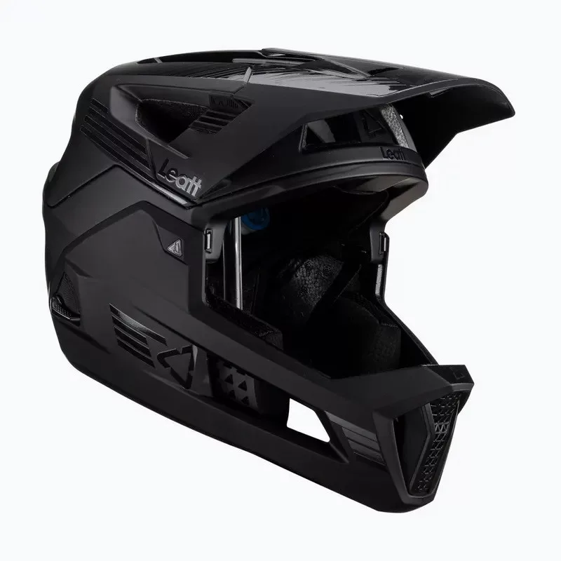 LEATT MTB Enduro 4.0 V23 casco de bicicleta con mentonera desmontable, talla M, negro