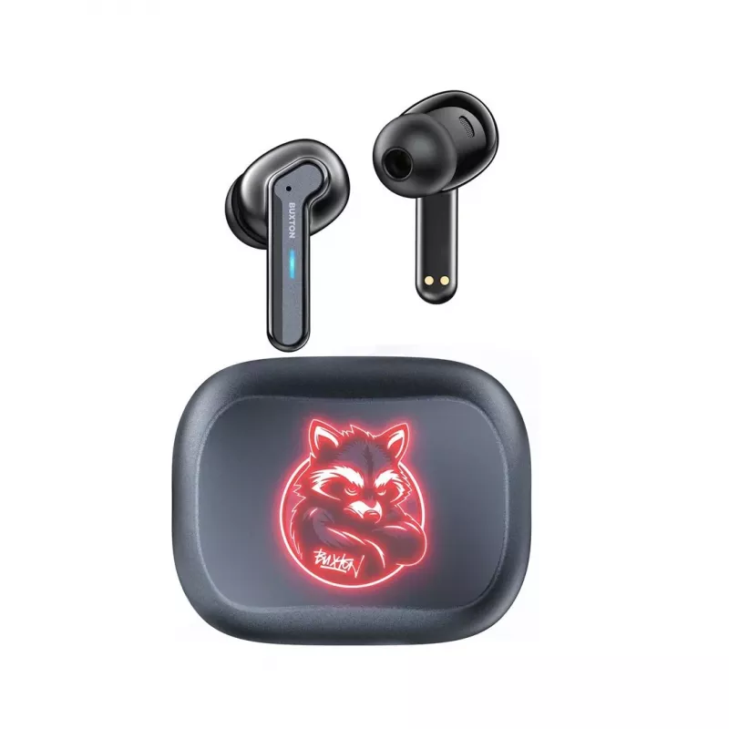 BXT Buxton BTW 8200 Racoon - Auriculares inalámbricos in-ear con estuche de carga, Blanco