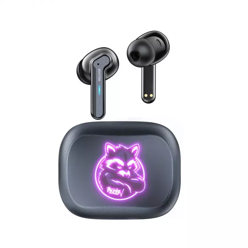 BXT Buxton BTW 8200 Racoon - Auriculares inalámbricos in-ear con estuche de carga, Blanco