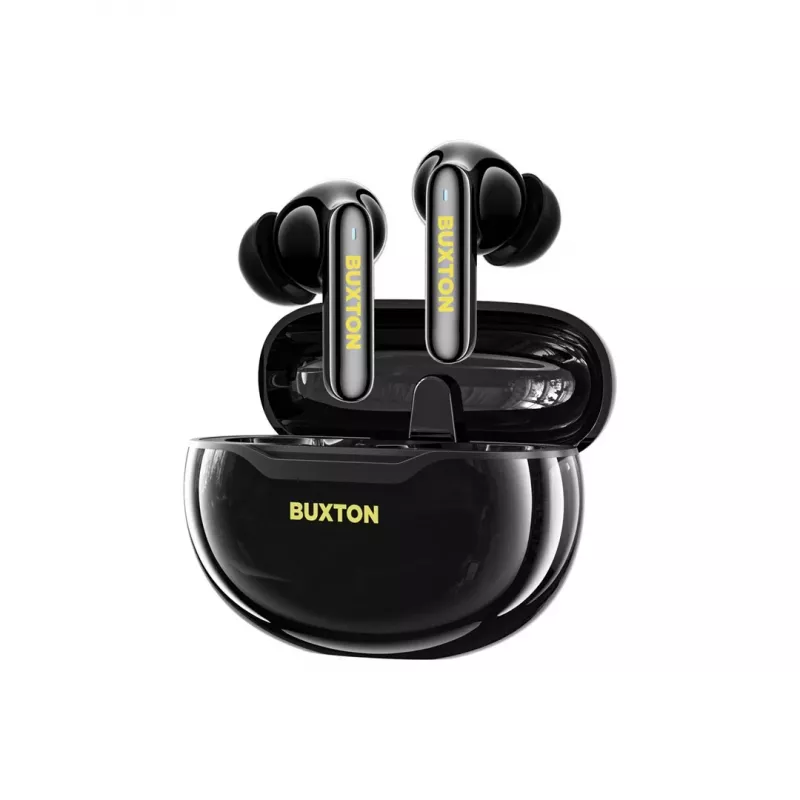 BXT Buxton BTW 7200 Negro Tuya - Auriculares True Wireless In-Ear con estuche de carga, Negro, Bluetooth 5.2, IPX4, control táctil, Tuya Smart App