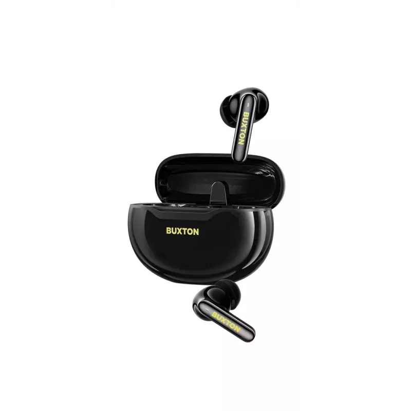 BXT Buxton BTW 7200 Negro Tuya - Auriculares True Wireless In-Ear con estuche de carga, Negro, Bluetooth 5.2, IPX4, control táctil, Tuya Smart App