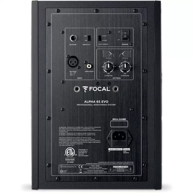 FOCAL Alpha Evo 65 Monitor de estudio activo de 2 vías