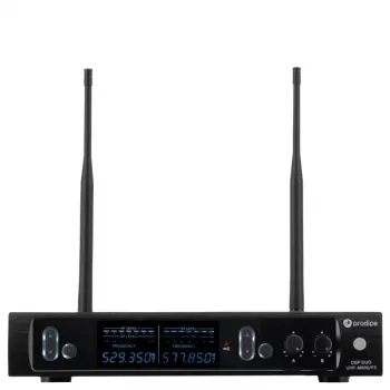 PDE Prodipe M850 DSP Duo UHF F5 - Sistema de micrófonos inalámbricos UHF con 2 micrófonos de mano