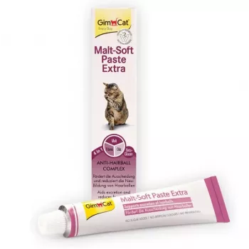 GMC GIMCAT Pasta Malt-Soft Snack para gatos para prevenir bolas de pelo 200g