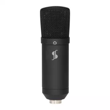 STAGG SUM45 Set - Set de micrófono USB con micrófono, trípode, araña, antipop y cable USB