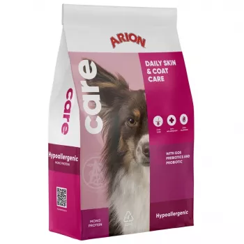 AIN ARION Care Hypoallergenic Daily Skin & Coat Pienso para perros - Salmón y arroz - 12 kg