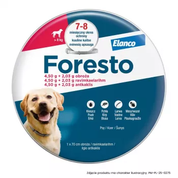 ENA ELANCO Foresto collar para perros de más de 8 kg
