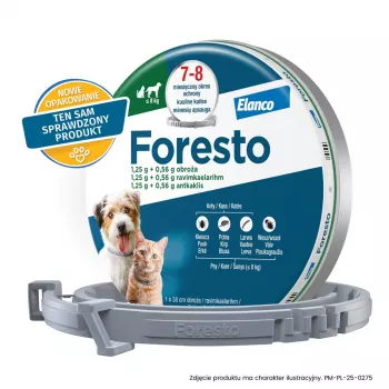 ENA ELANCO Foresto collar antipulgas y garrapatas para gatos y perros de menos de 8 kg