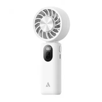 AEL Aecooly Halo 04 Icing Ventilador de mano plegable con placa de refrigeración, blanco