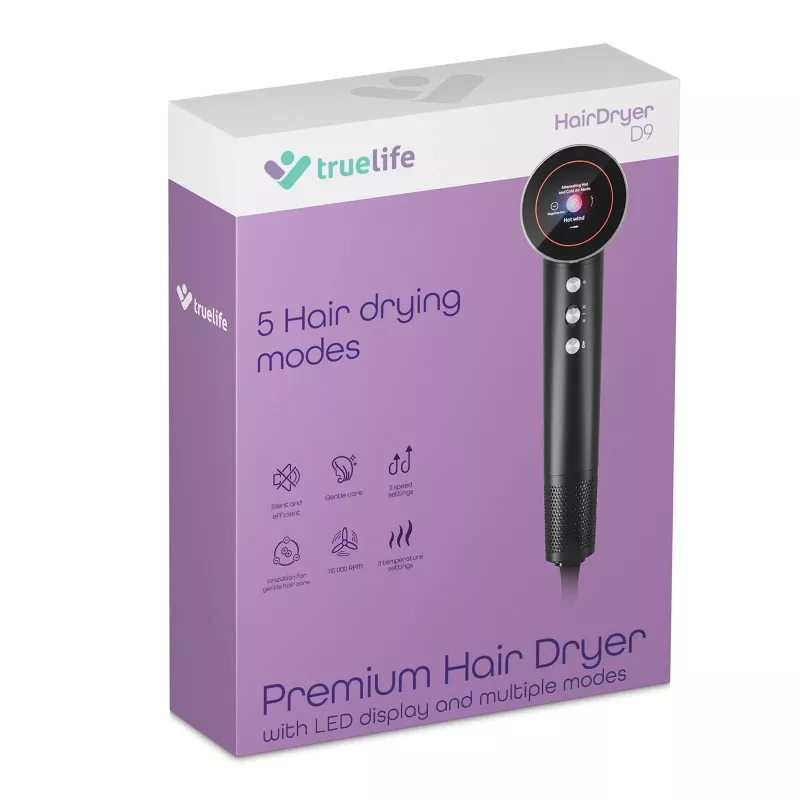 TLF TrueLife HairDryer D9 Secador de pelo 1600 W Negro