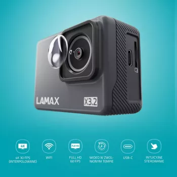 LAMAX X3.2 Cámara de acción, 4K, 2