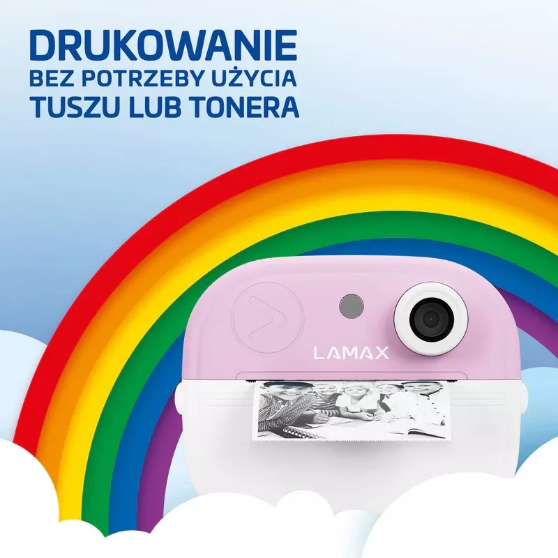 LAMAX InstaKid2 Play Cámara digital infantil, Rosa, pantalla IPS 2,0
