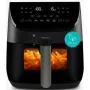 MEDION MD 13060 X20 XXL Freidora de aire 6,6 L negra 1700 W con termómetro de alimentos