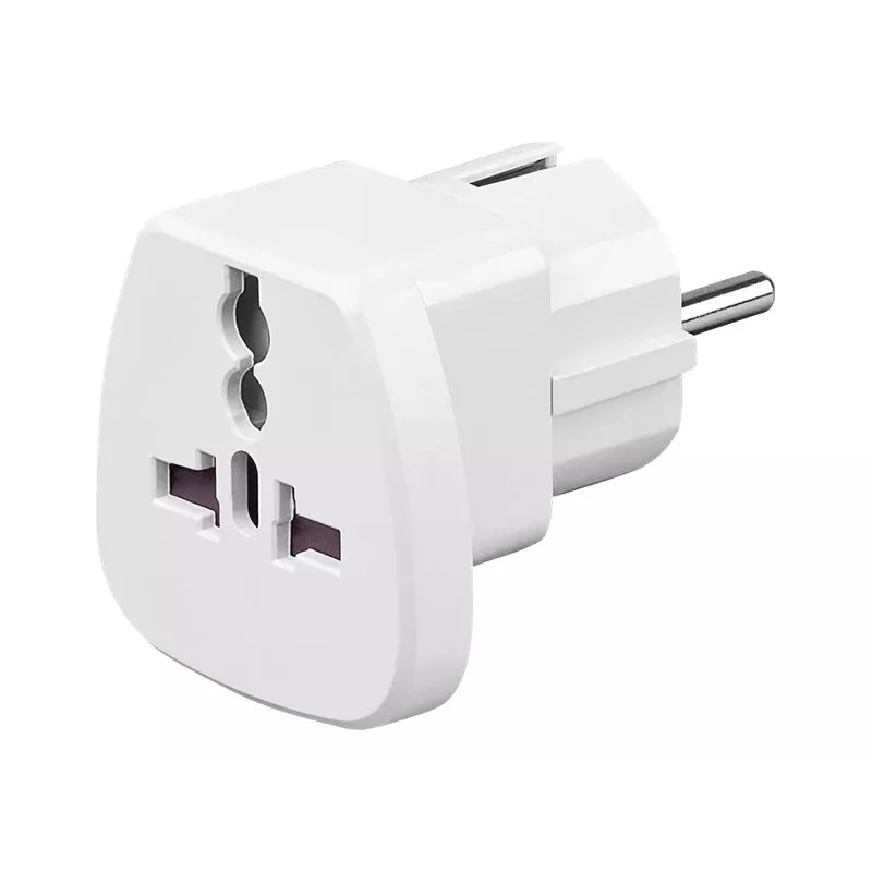 Goobay adaptador de viaje mundial - Europa, blanco (94026)