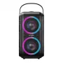 W-KING T9-2 Altavoz Bluetooth 100W RMS Altavoz de fiesta portátil con luces RGB, IPX6, TWS, karaoke, powerbank, negro