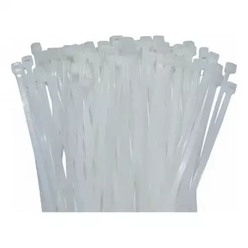 WKK bridas de nailon natural 200x3,6 mm 100 unidades